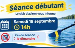 Séance débutant 19 septembre