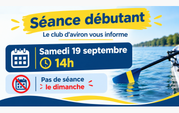 Séance débutant 19 septembre